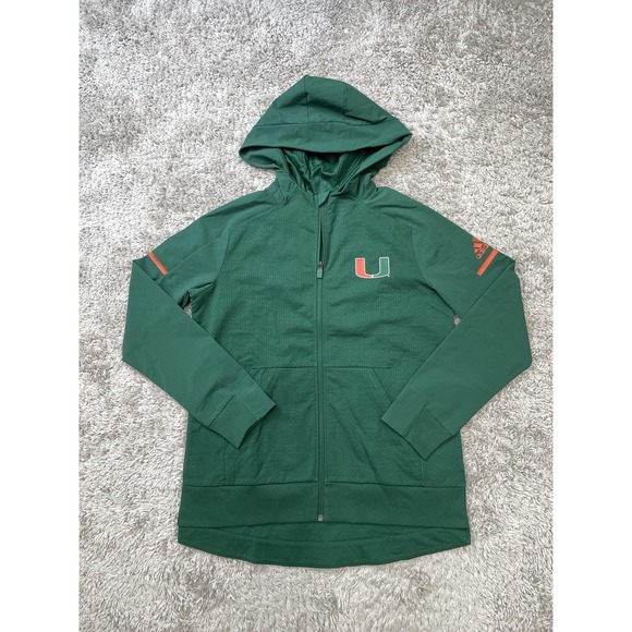 adidas Other - Miami Hurricanes Hoodie Mens Medium College Football Sample Climalite Adidas